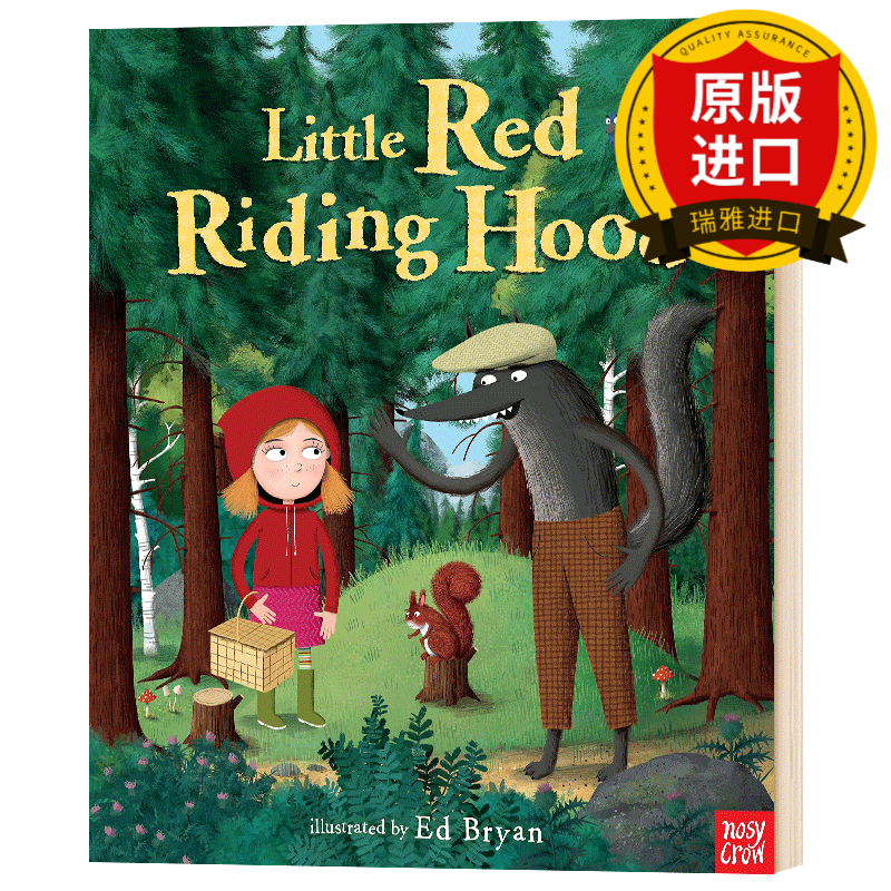 童话故事 小红帽 英文原版 little red riding hood a nosy crow f