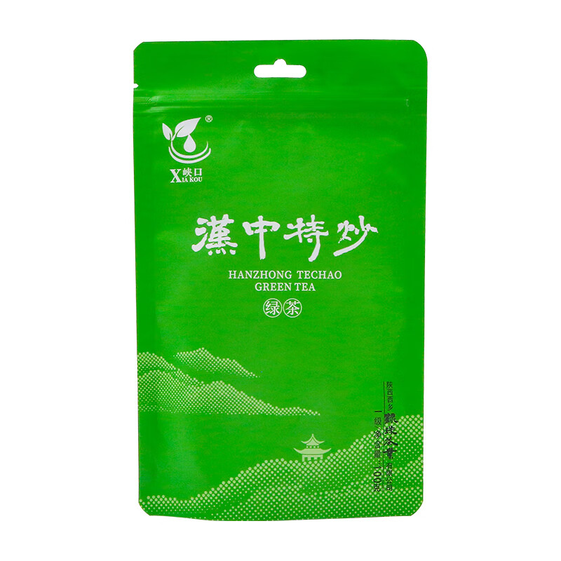 峡口（XIAKOU） 2024新茶 陕青 汉中炒青绿茶正宗陕西西乡特炒浓香口粮茶耐泡 炒青100克（体验装）