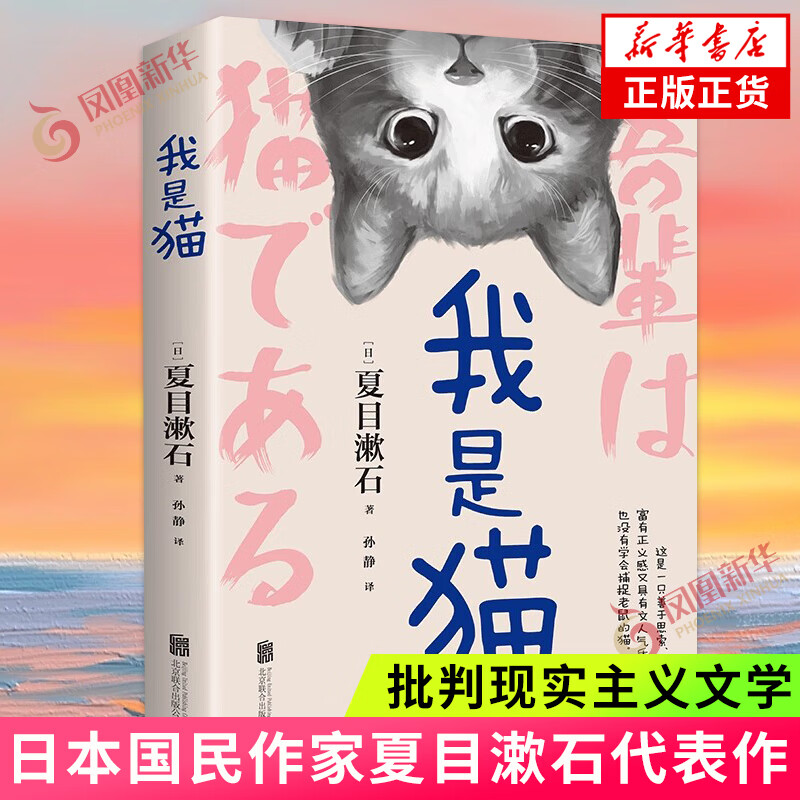 我是猫 夏目漱石著 世界名著文学读物 以猫的视角冷眼观世界的一本另类名著 外国文学日本文学小说书