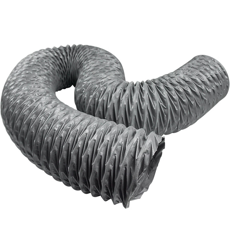 通风管耐高温尼龙布阻燃排气软管伸缩钢丝抽风管排风管波纹排烟管