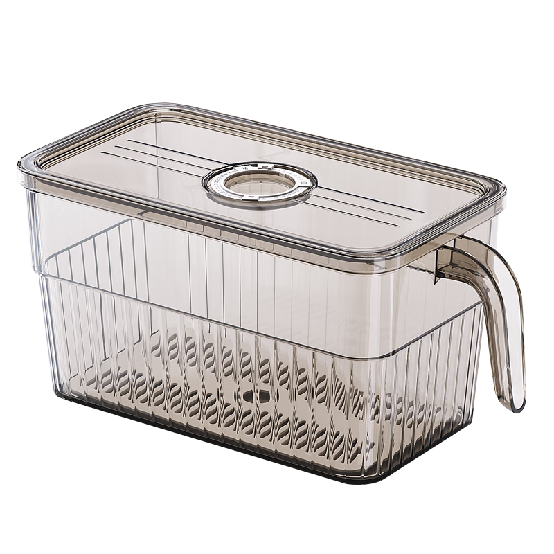 佳帮手冰箱收纳盒食品级密封保鲜冷冻专用厨房水果蔬菜鸡蛋储物盒6.5L*2 46.8元