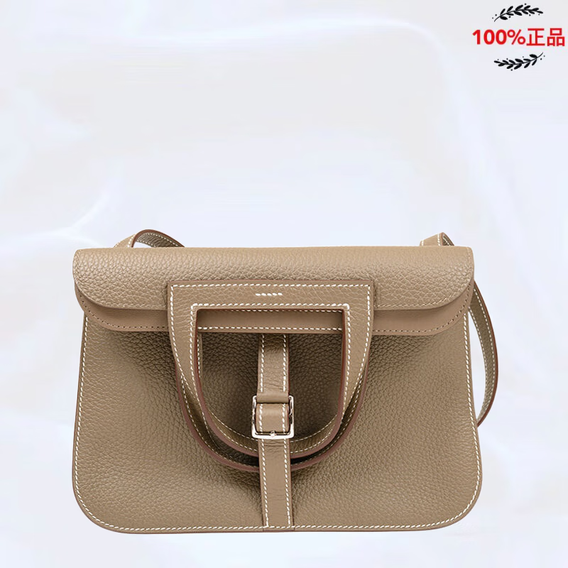 爱马仕(hermes) halzan 25 clemence牛皮 单肩斜挎包 手提包 马蹄包
