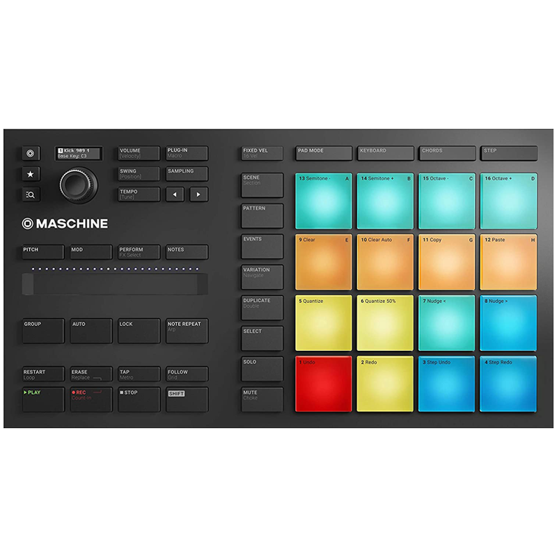 国行NI Maschine+ Mk3 Mikro plus电音打击垫MIDI编曲DJ控制器USB Mikro Mk3含1.6GB资源库+软件+插件