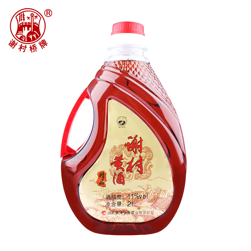 谢村桥牌 谢村黄酒半甜型黄酒11度 2l 1壶