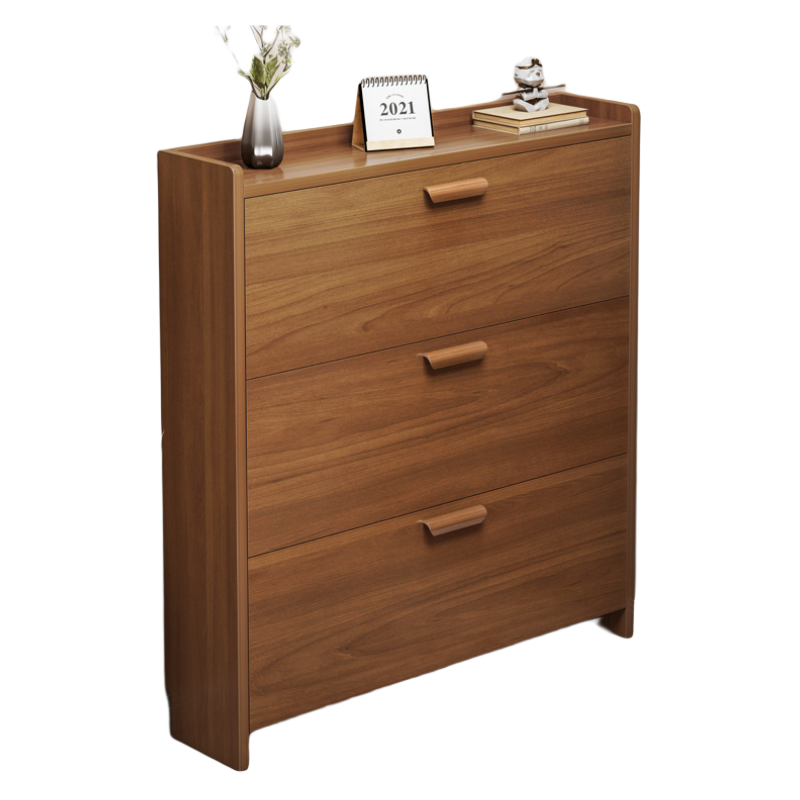 腾煜雅轩 翻斗超薄家用实用款窄门口室内好看卧室宿舍防尘收纳简易鞋柜 双层80CM 翻门设计 置物台面