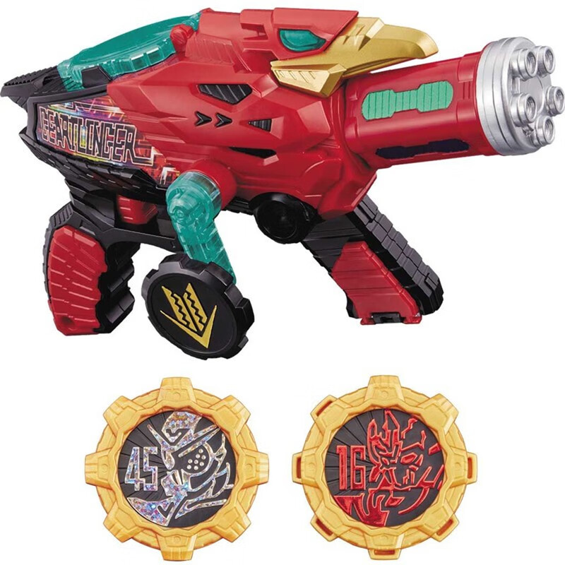 万代(bandai) 机界战队全开者 dx变身器腰带 青少年玩具 齿轮机关枪