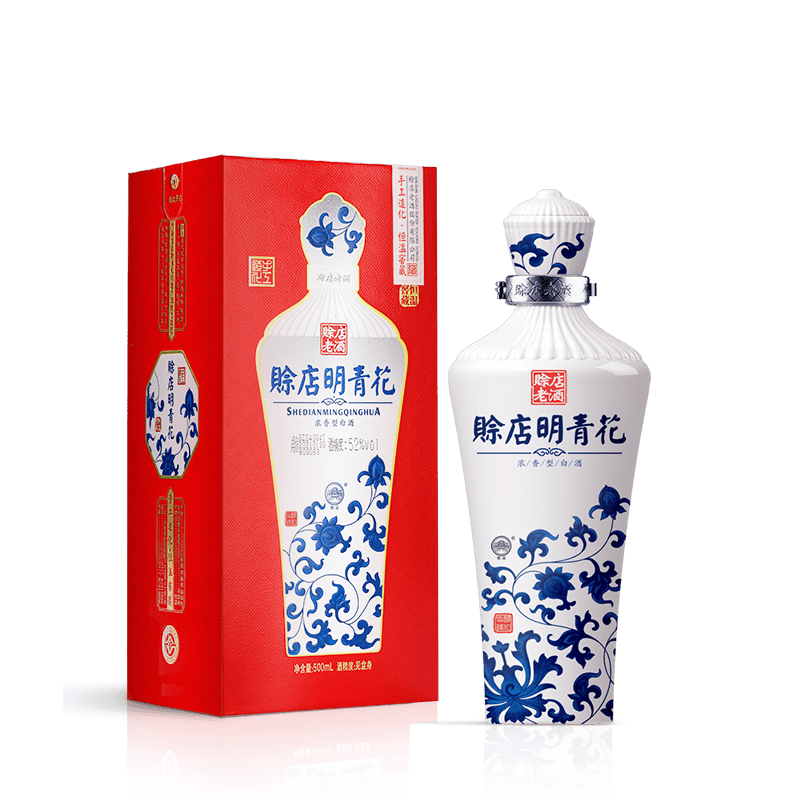 赊店老酒 明青花 河南名酒 浓香型白酒 52度 500ml*1