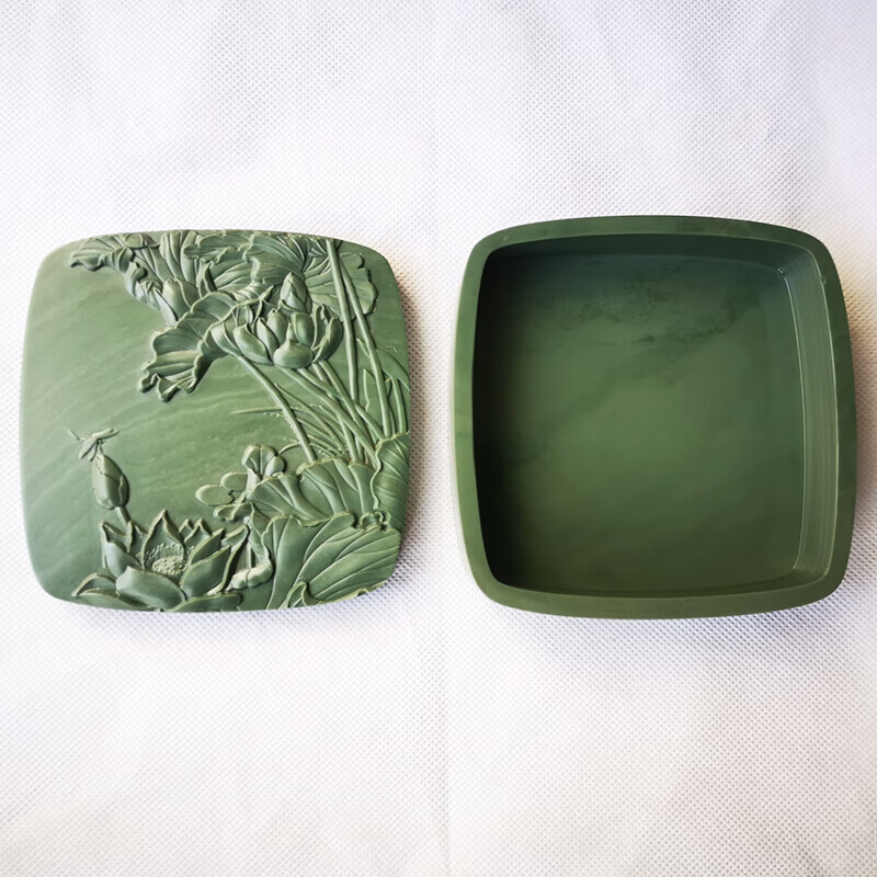 迦南歌基砚台 松花砚 正宗老坑松花砚 墨海 笔掭 抄经 松花石砚 大石