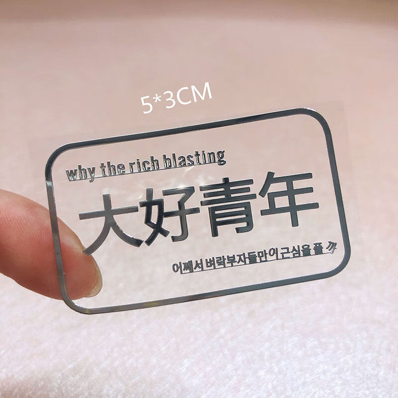 脾气不好金属logo手机壳套金属笔记本标车贴乔鸟 【264号】大好青年