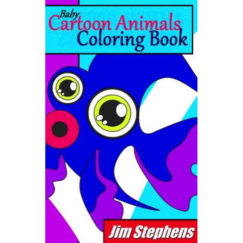 Baby Cartoon Animals Coloring Book