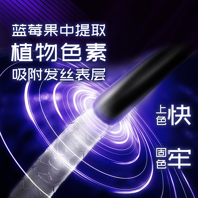 自然村染发液 发明专利打造 黑色染发剂植物 遮白发 染发剂膏  齐耳发用 一盒装