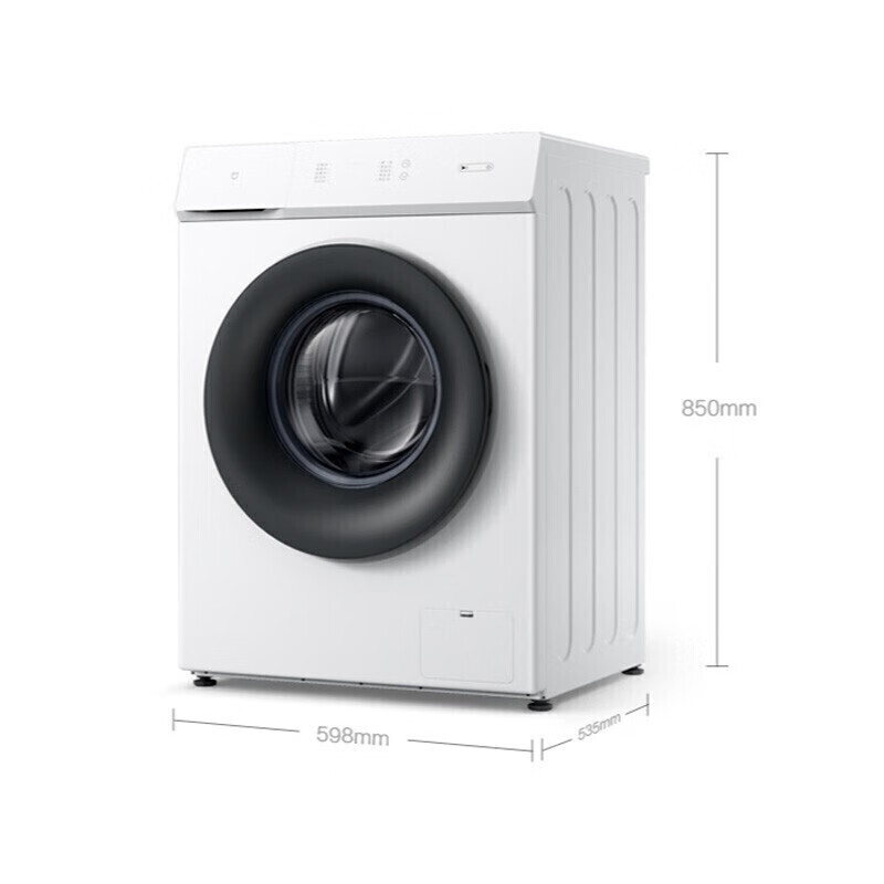 小米 MI 滚筒洗衣机全自动1A 8公斤变频洗衣机小 高温筒自洁除菌智能称重 XQG80MJ101