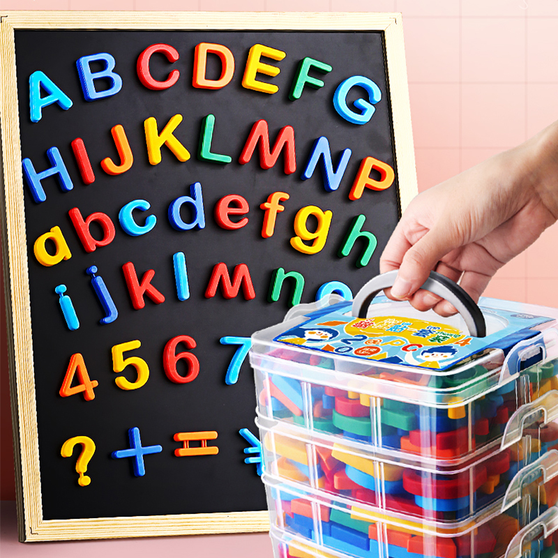 微凡嘉(weifanjia)英文字母磁力贴教具数字贴大小写26个英文字母磁贴