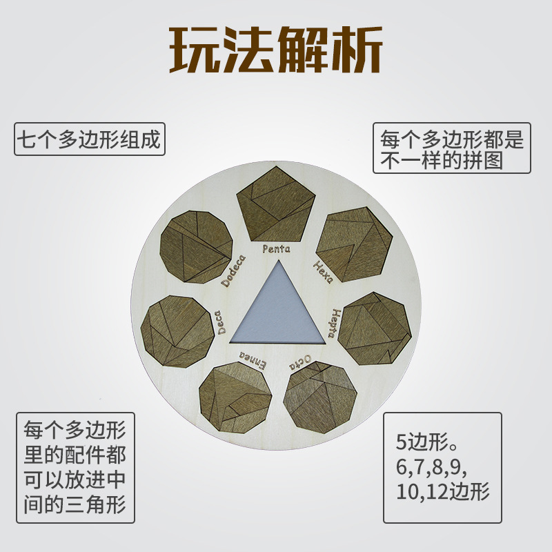 4l puzzle金字塔 解密盒高难度十级烧脑拼图gm华容道解压成人玩具 ma