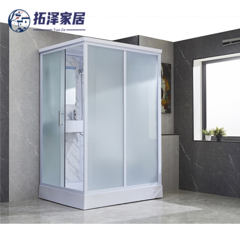 澳颜莱一体卫生间淋浴房 整体淋浴房集成卫浴室smc玻璃一体式卫生间
