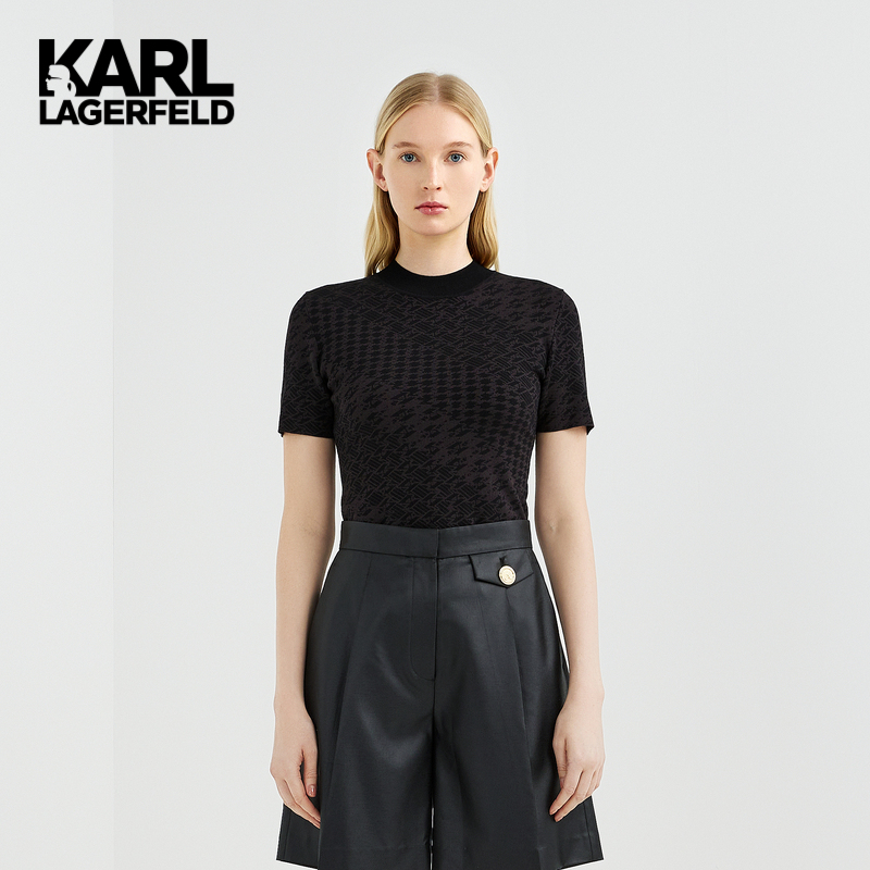 karl lagerfeldkarl lagerfeld针织衫轻奢 黑色 xs