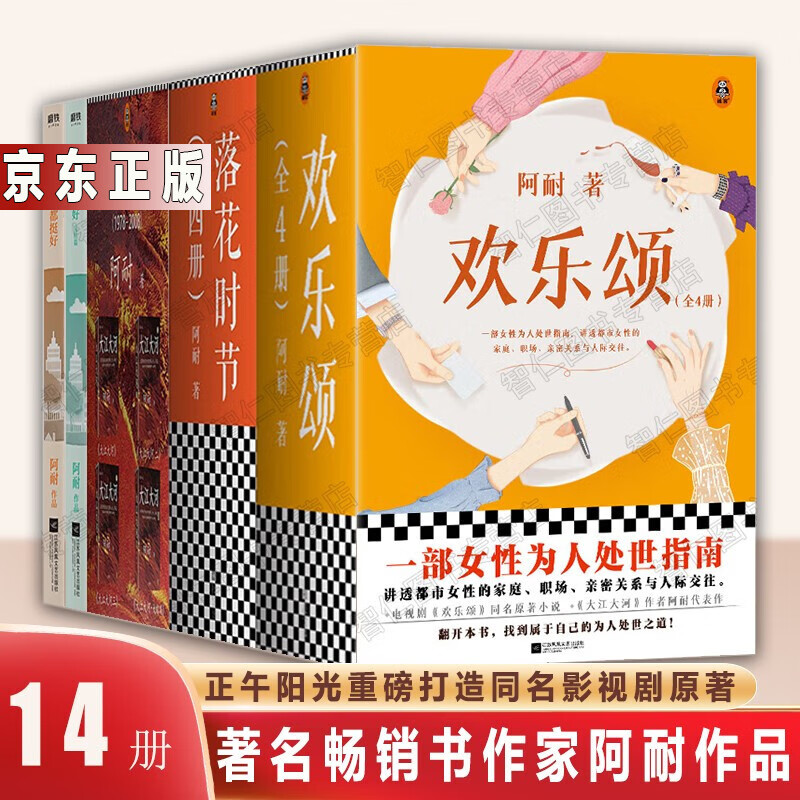 阿耐小说作品集全套14册 都挺好 大江大河 欢乐颂  落花时节 正午阳光
