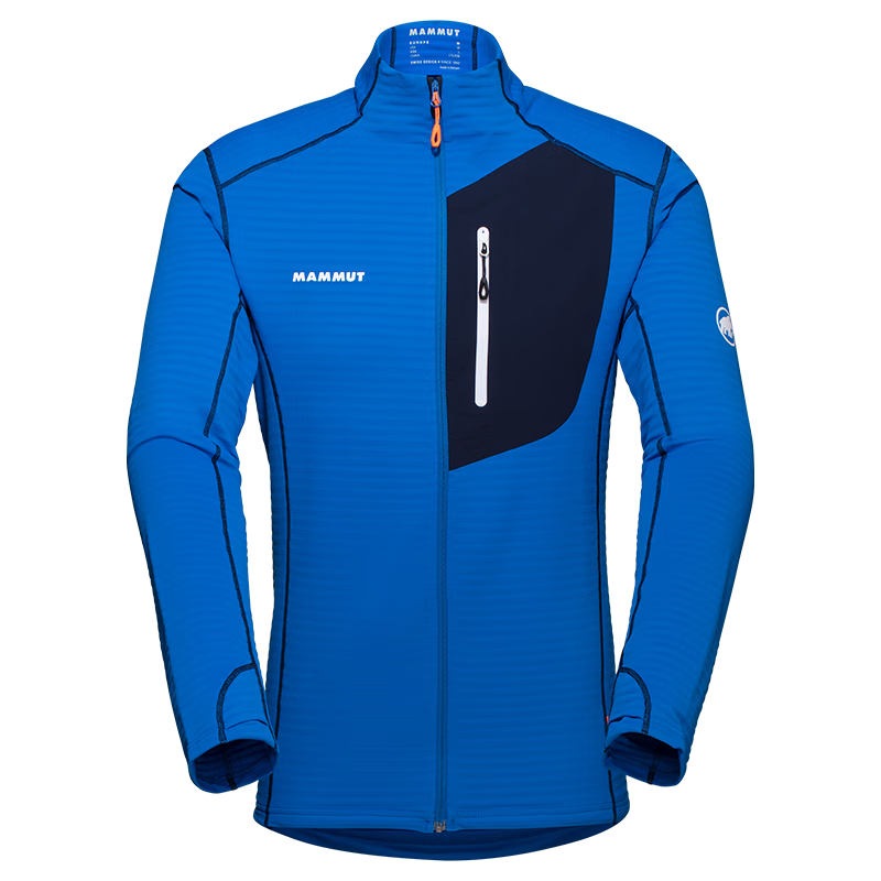 mammut猛犸象taiss 男士轻量速干透气中层衣夹克上衣 1014-04550 冰