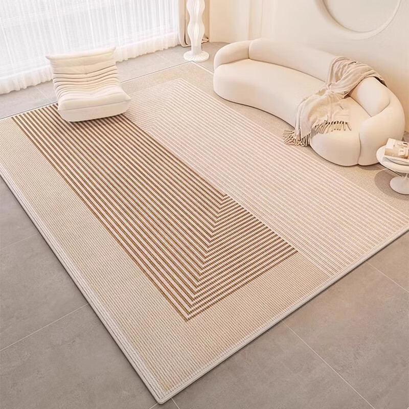 KAYE客厅地毯奶油风简约免洗卧室床边毯子轻奢高级感家用大面积茶几毯 SJR-巴卡伦-6 120x160 cm