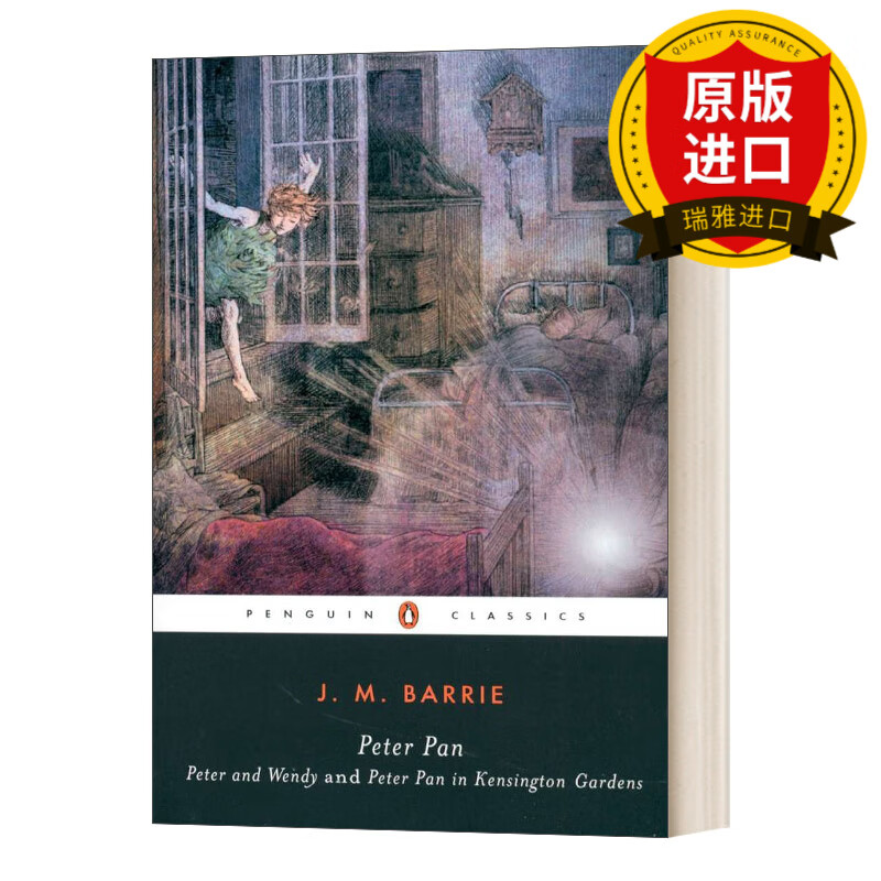 英文原版 Peter Pan 彼得潘 黑经典 英文版 进口英语原版书籍
