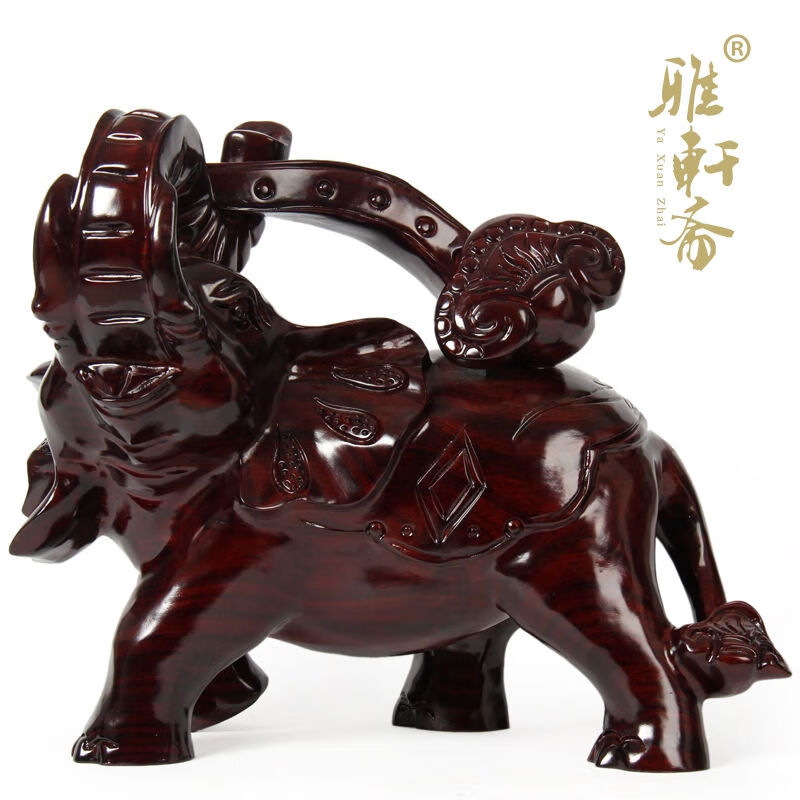 T 大象 木雕工藝品 如意寶象 木象擺件 開業(yè)生日禮品 業(yè)生日禮品