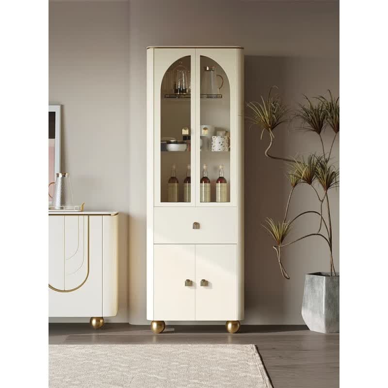 博拉帝(boladi)轻奢奶油风酒柜现代简约客厅酒柜茶水柜置物柜一体靠墙