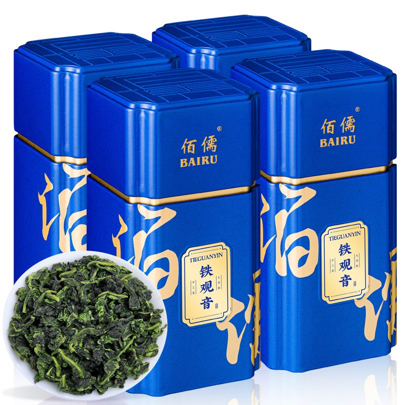 佰儒（BAIRU）特級新茶安溪鐵觀音茶葉 秋茶正味蘭花香烏龍茶500g配禮袋