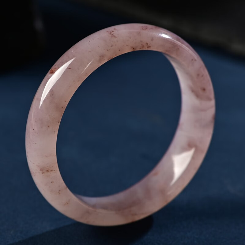 喜吟福新疆金丝玉香芋紫国风冰飘紫罗兰手镯女款意境镯子天然玉石