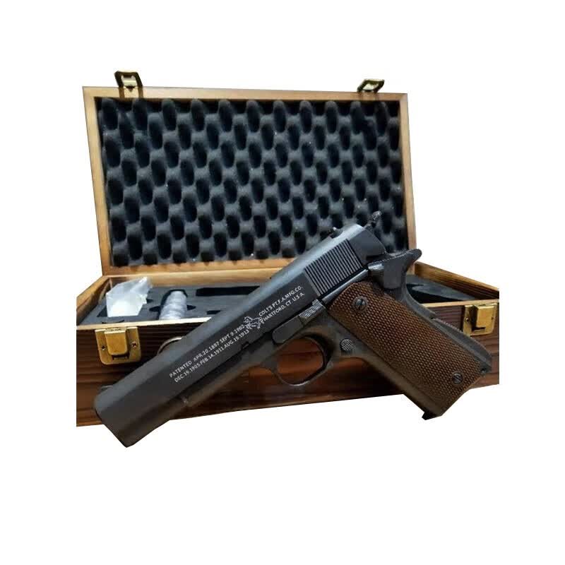 战鹰zy1玩具枪m1911模型枪冷媒动力全金属军迷收藏版精品1911成人玩具