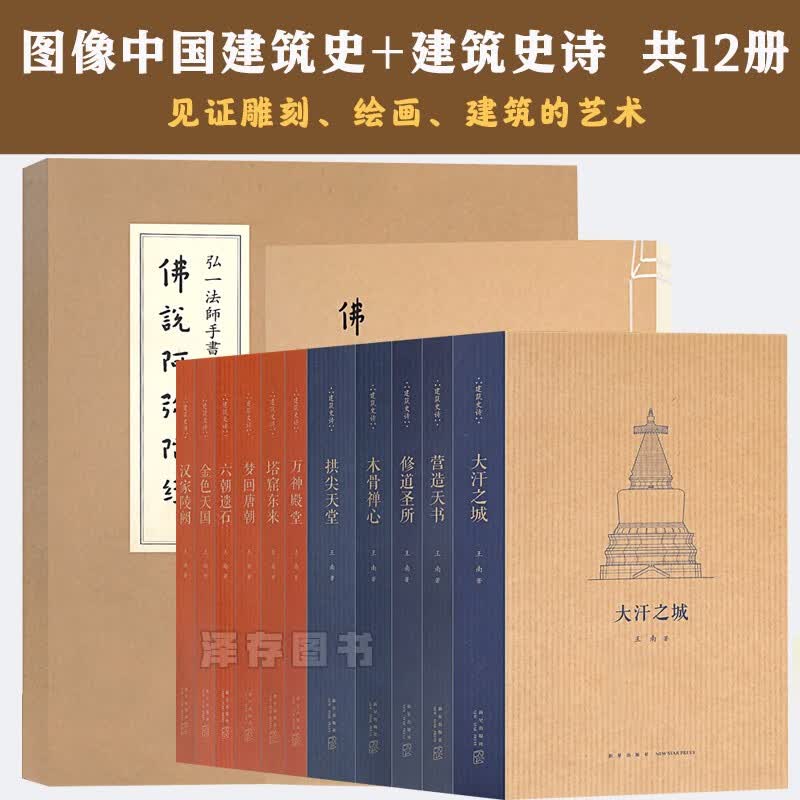 正版共12册 图像中国建筑史+王南建筑史诗系列 全套装 一场跨越东西的千年建筑巡礼 王南 读库文库本 通识教育建筑入门 读库