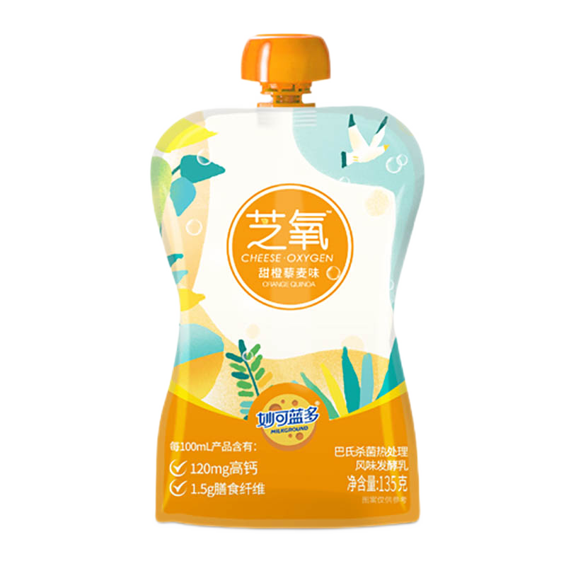 妙可蓝多芝氧轻酪酸奶 常温风味酸牛奶 儿童酸奶 甜橙3支
