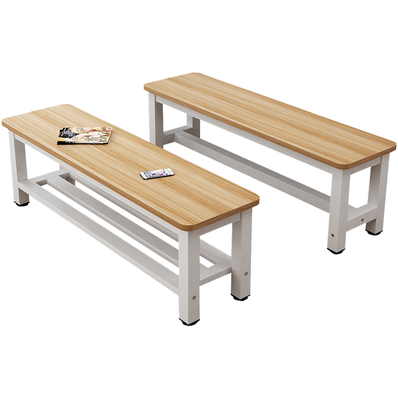 多颂 长条凳商场休息凳浴室凳换鞋凳更衣室凳子板凳餐凳 单层80长*35宽*45高颜色备注