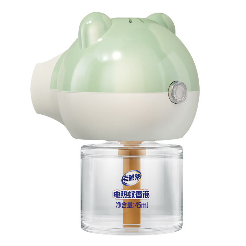 老管家电热蚊香液驱蚊液器无味婴儿孕妇非无毒家用灭蚊补充插电式 【独居套装】1器4液