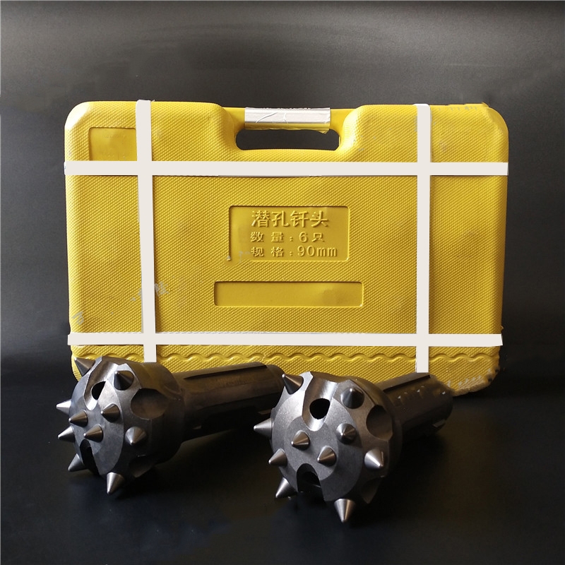 潜孔钻头76 90 100 110 120 130 140 150 冲击器高风压钻头 90尖齿潜