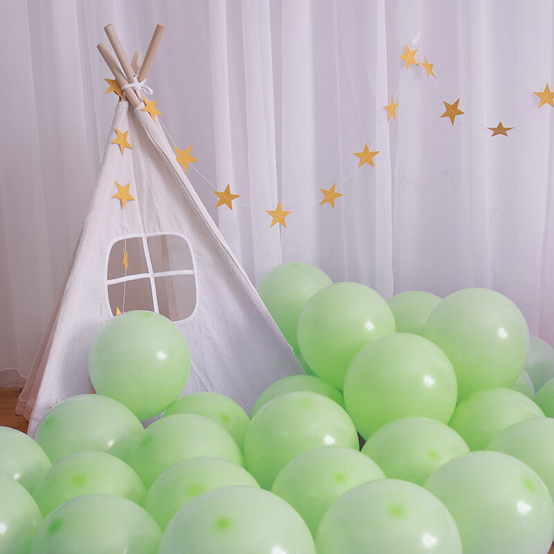 儿童生日派对网红拱门马卡龙色卡通加厚气球宝宝周岁装饰场景布置