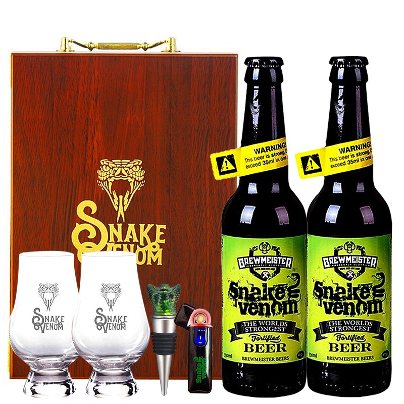 英国进口啤酒蛇毒啤酒布瑞美斯特高度烈性蛇毒啤酒蛇毒675度双支礼盒