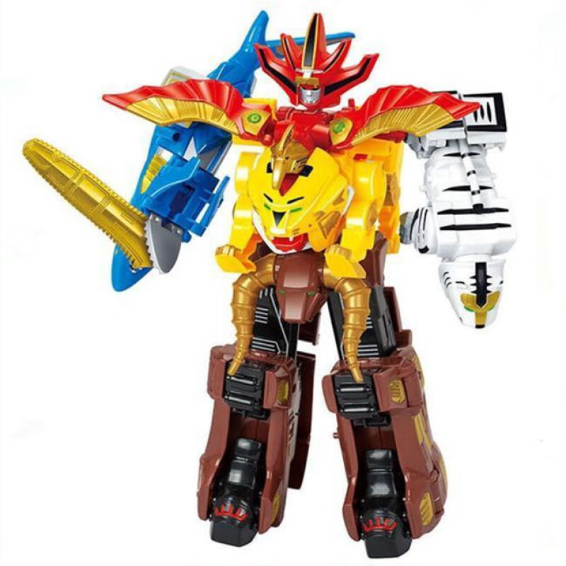 迪登都百兽战队拼装玩具童年怀旧玩具拼装模型百兽战队牙吠连者 颜色