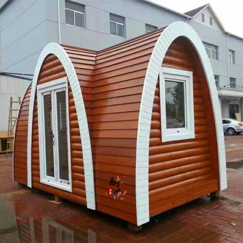 小米石木屋房子 防腐木户外小木屋移动木屋农家乐田园民宿定金 无