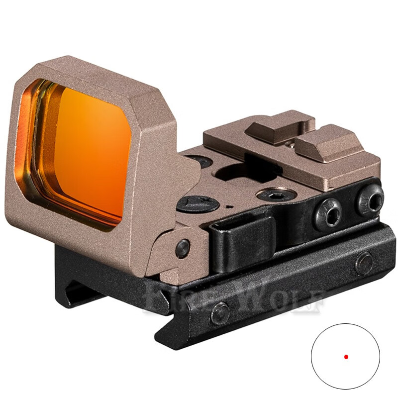 fire wolfrmt折叠红点瞄20mm瞄准器全息按键版低基内红点1倍瞄铝合金
