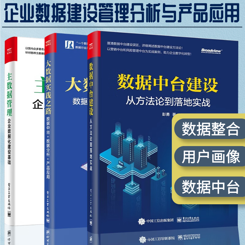 企业数据建设管理分析与产品应用3册 主数