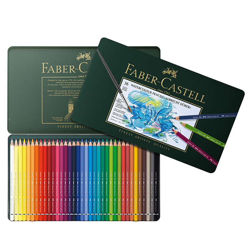 �԰ؼΣ�Faber-castell�������̺�ˮ���Բ�Ǧ36ɫרҵ�ֻ������Ҵ�ʦ���滭Ǧ�������в�ɫǦ��117536