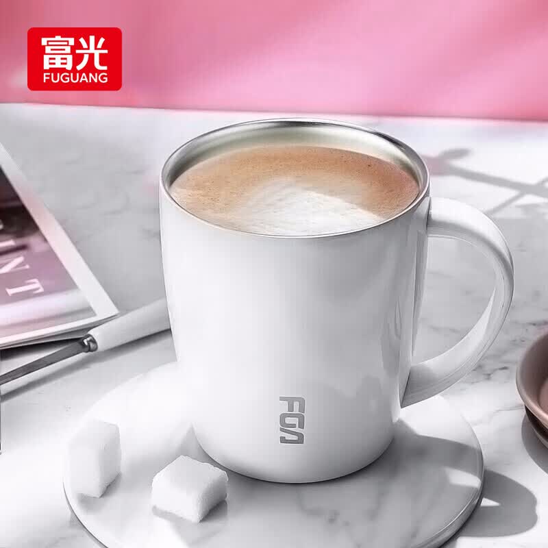富光保温杯304不锈钢马克水杯带盖咖啡杯情侣牛奶杯大容量学生水杯子怎么看?