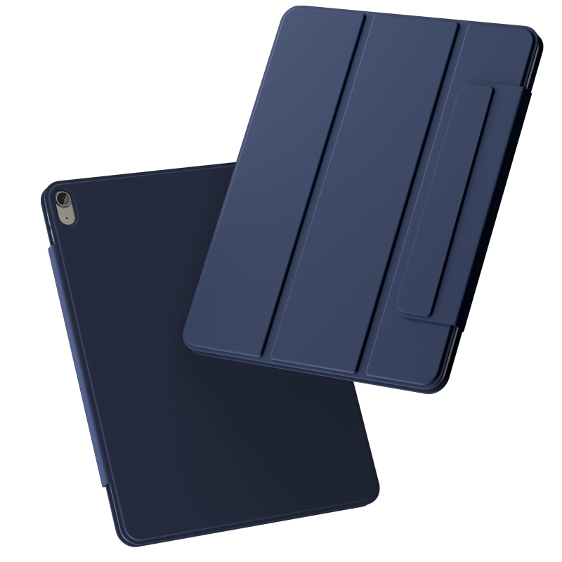 JRC iPad Air5/4保护套磁吸 2020/2022款10.9英寸苹果平板电脑保护壳全包带笔槽搭扣超薄防摔支架皮套 深蓝100020282757