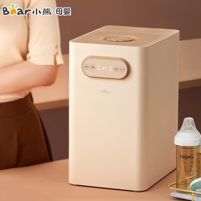 小熊（Bear）全自动奶瓶清洗机 奶瓶消毒器带烘干 婴儿消毒柜 多功能高温清洗+消毒+烘干+收纳 QXJ-A06T1