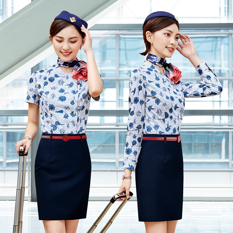 【东航空姐制服工装】东航空姐制服职业套装夏季气质女神范南航工装