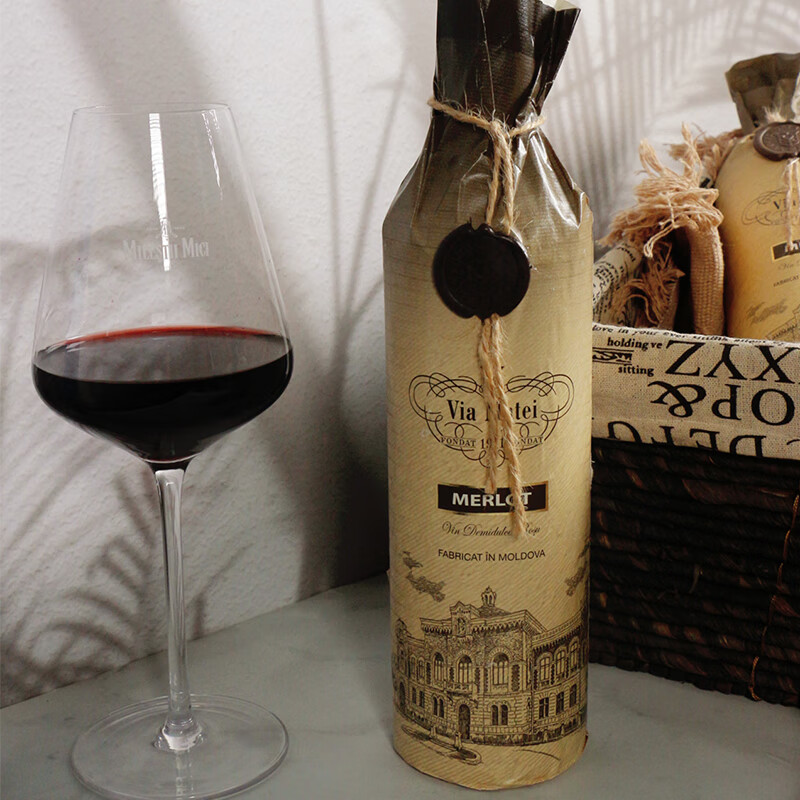 威玛泰（Via Matei）君封梅洛半甜红葡萄酒摩尔多瓦原瓶进口红酒750ml 君封梅洛*6