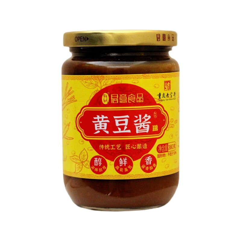 君意甜面酱腌料调味料蘸食酱 原酿酱 君意黄豆酱380g