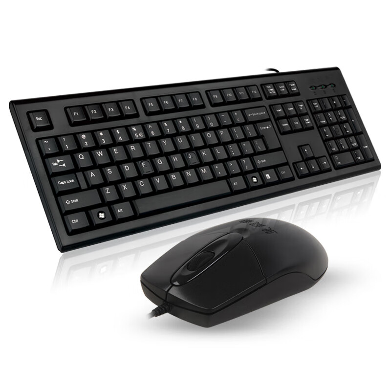 双飞燕A4TECH KR-8572NU有线键盘鼠标套装 电脑笔记本办公家用 1套