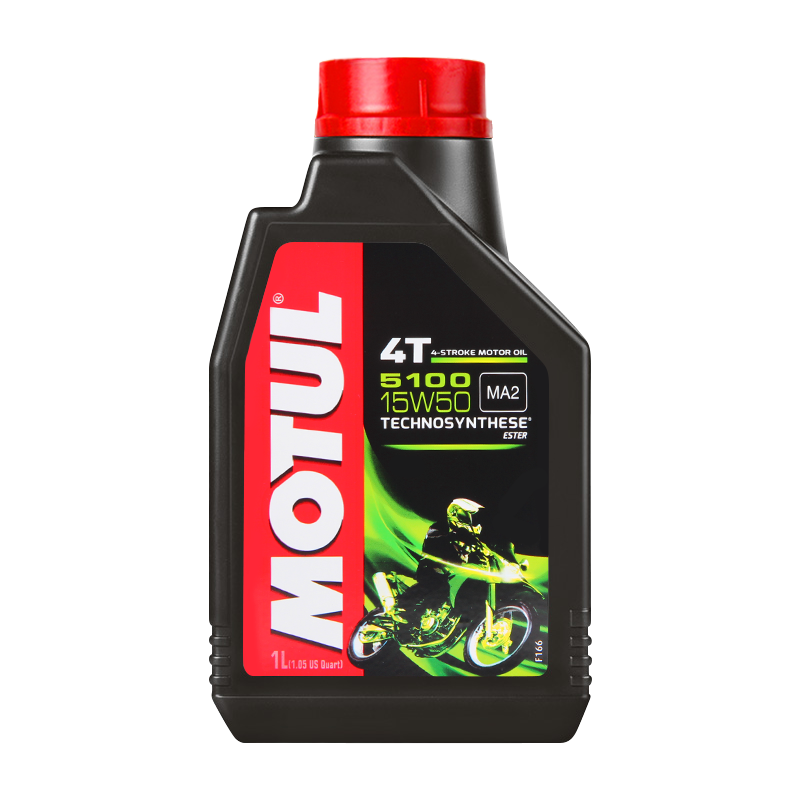 摩特（MOTUL）5100酯类半合成 原装进口摩托车机油 4T四冲程摩油润滑油 X级 15W-50 JASO MA2 1L100025790062