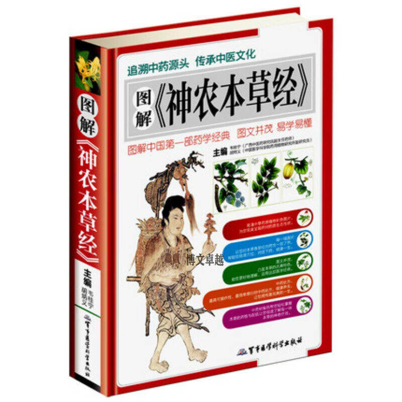 图解神农本草经 神农百草经 中医书籍 彩图精装 中医入门书籍 中医基础理论 中药学入门 书籍 养生保